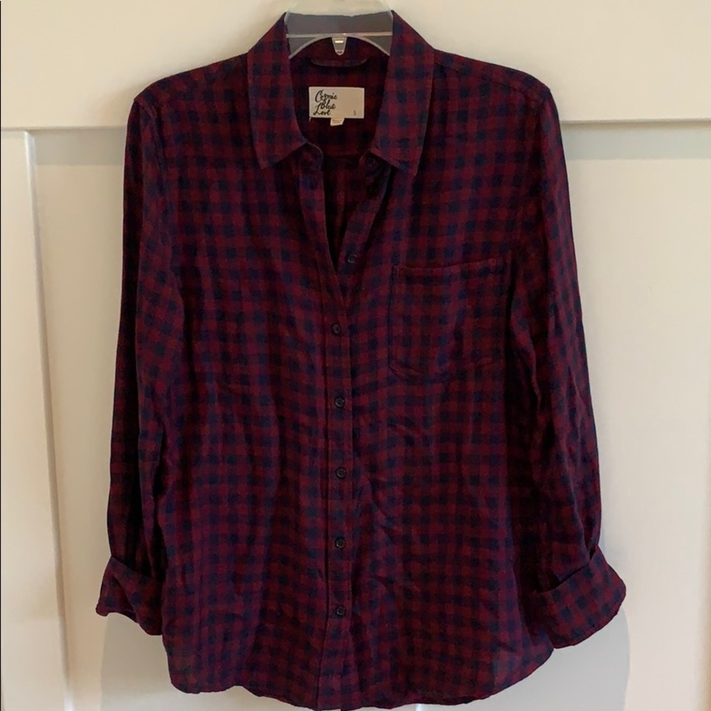 Plaid button down